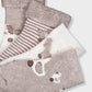 Conjunto de quatro pares de meias Mayoral 9107-82 Moca vigoré