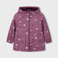 Parka com capuz e pelo para menina Mayoral em Violeta - costas
