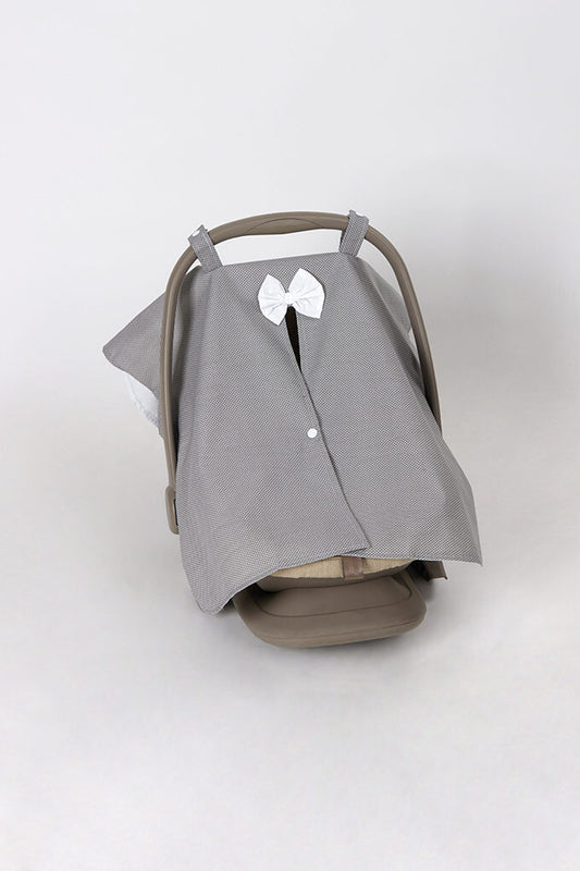 Fralda Tapa-Ovo Protetor Solar para Bebé - Estampado Pintas Laço