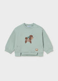 Sweatshirt com cão para bebé menina Mayoral em Anis