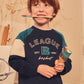 Sweatshirt combinada League para menino Mayoral em Azul