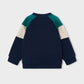 Sweatshirt combinada League para menino Mayoral em Azul - detalhe