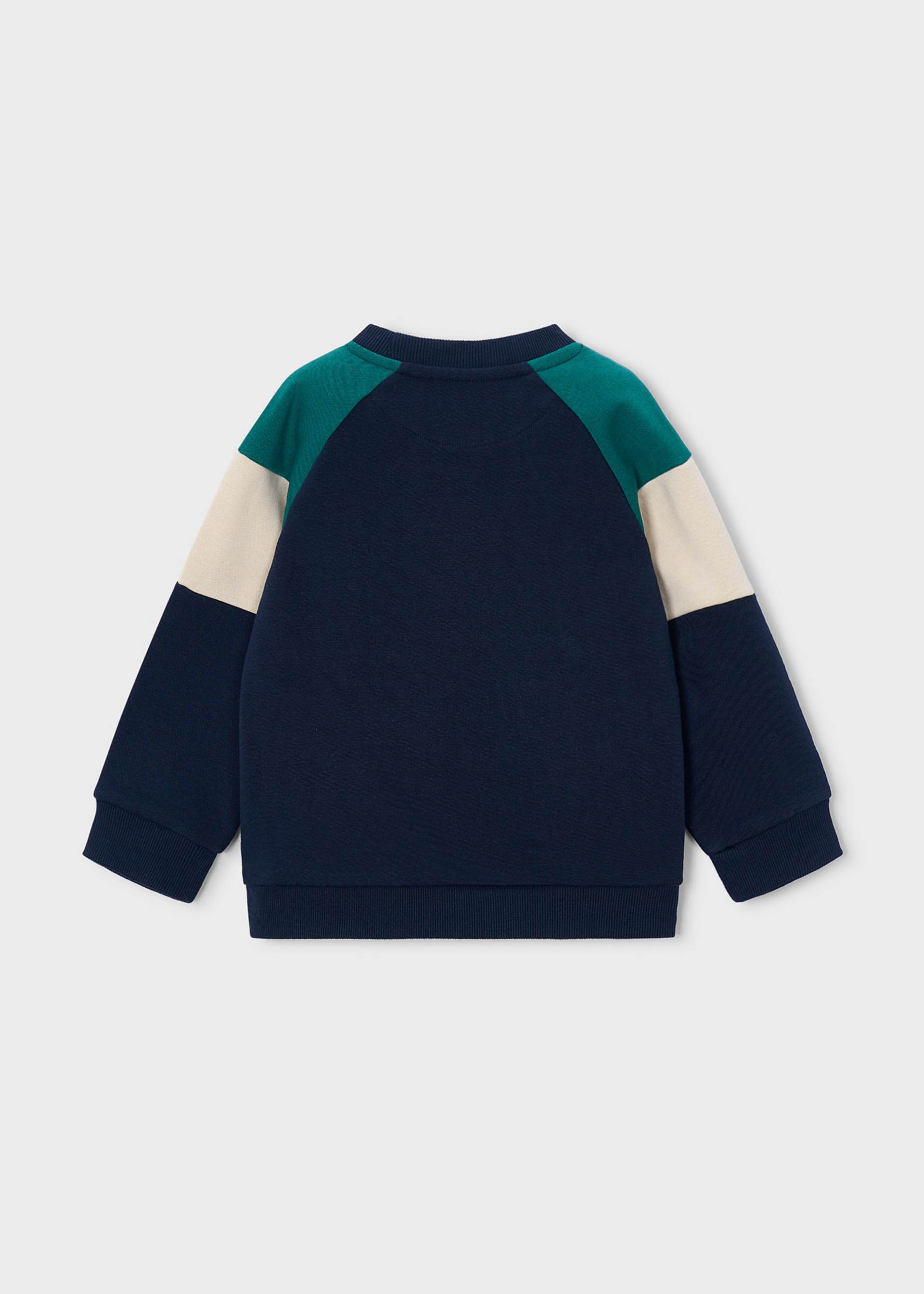 Sweatshirt combinada League para menino Mayoral em Azul - detalhe