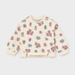 Sweatshirt floral para bebé menina Mayoral em Soja - frente