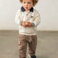 Sweatshirt com gola tipo polo para bebé menino Mayoral em Tofu