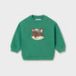 Sweatshirt com raposa para bebé menino Mayoral em Acácia - frente
