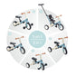 Multifunction Tricycle 5 in 1 Gyro Blue - Olmitos