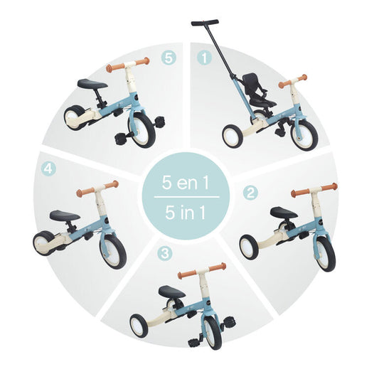 Multifunction Tricycle 5 in 1 Gyro Gray - Olmitos