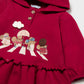Vestido com capuz para bebé menina Mayoral em Rooibos - detalhe