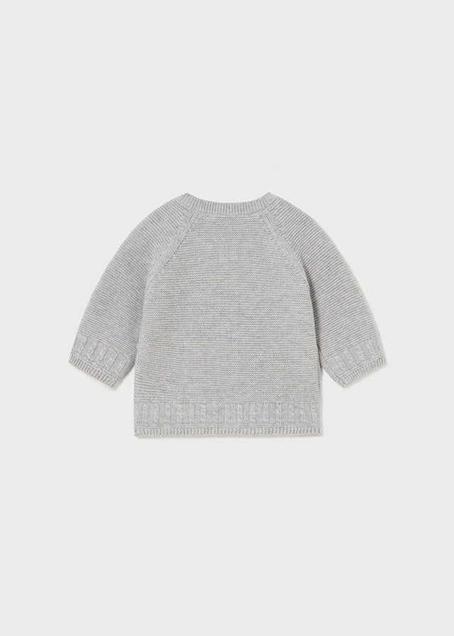 New born gray knitted coat - Mayoral