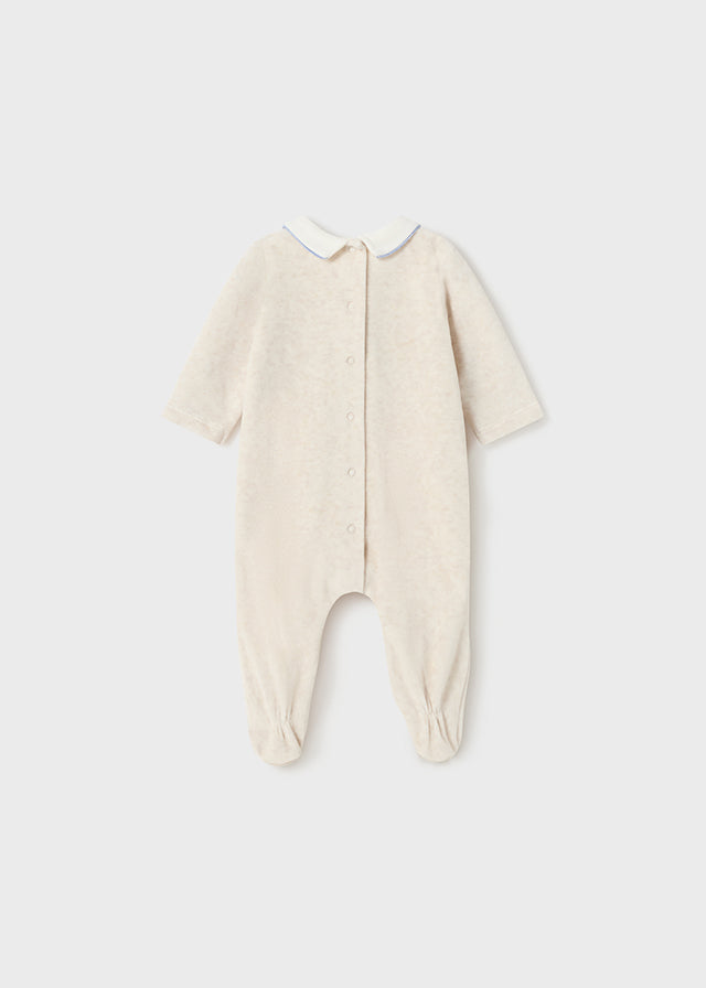 Better Cotton newborn plane velvety pajamas - Mayoral