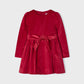 Vestido veludo menina vermelho - Mayoral